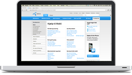Telenor.dk/Kundeservice - Hjælp til mobil